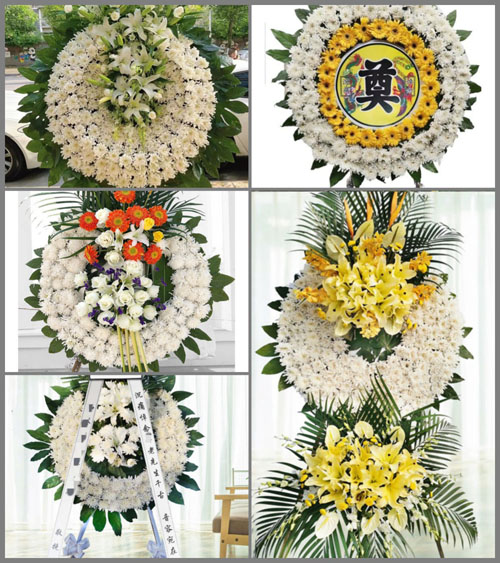 山东济宁鱼台县唐马镇随庄村花圈速递